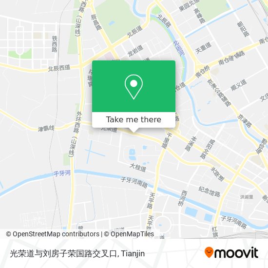 光荣道与刘房子荣国路交叉口 map