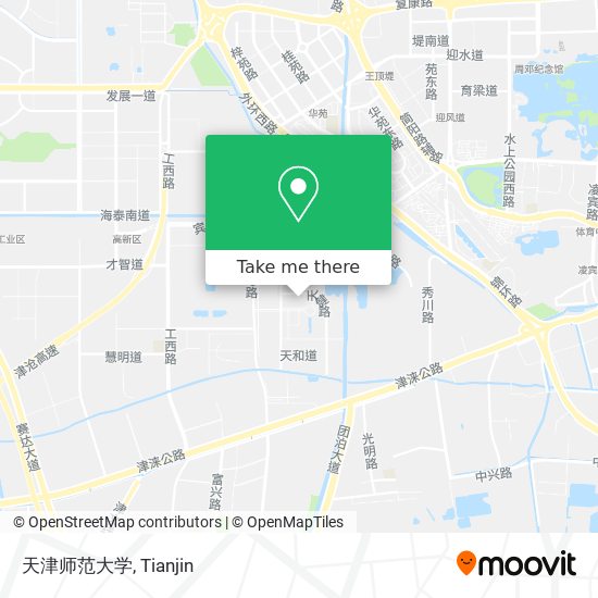 天津师范大学 map