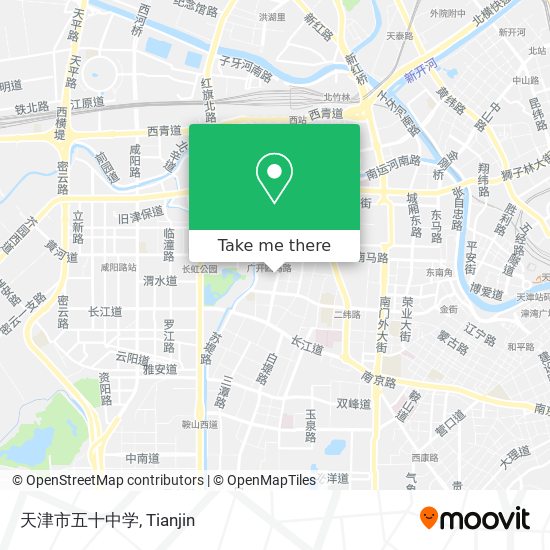天津市五十中学 map