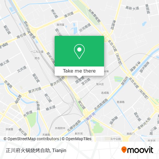 正川府火锅烧烤自助 map