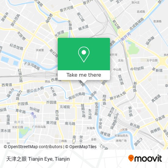 天津之眼 Tianjin Eye map