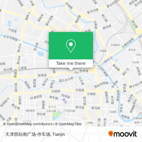 天津西站南广场-停车场 map