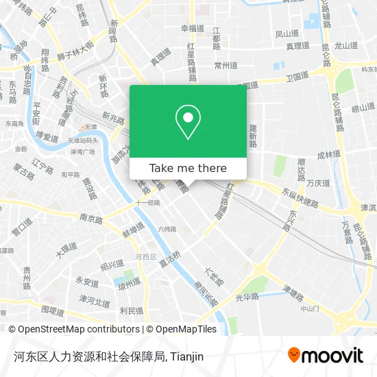 河东区人力资源和社会保障局 map