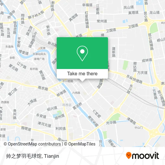 帅之梦羽毛球馆 map