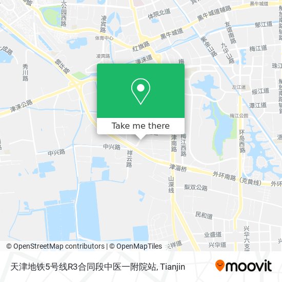 天津地铁5号线R3合同段中医一附院站 map