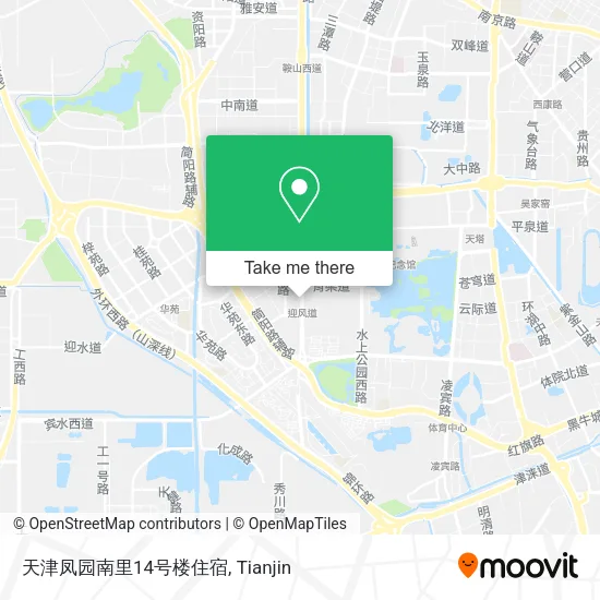 天津凤园南里14号楼住宿 map