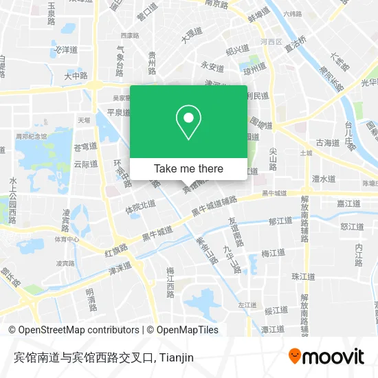 宾馆南道与宾馆西路交叉口 map