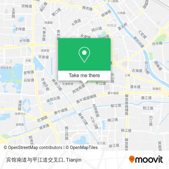 宾馆南道与平江道交叉口 map