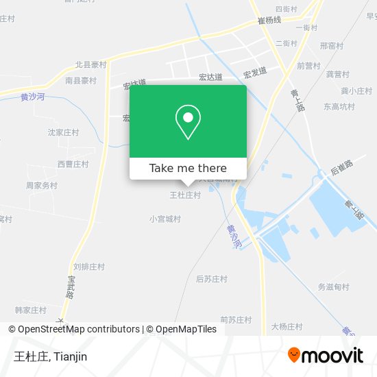 王杜庄 map