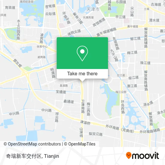 奇瑞新车交付区 map