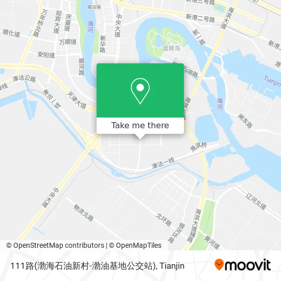 111路(渤海石油新村-渤油基地公交站) map