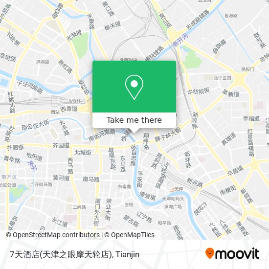 7天酒店(天津之眼摩天轮店) map