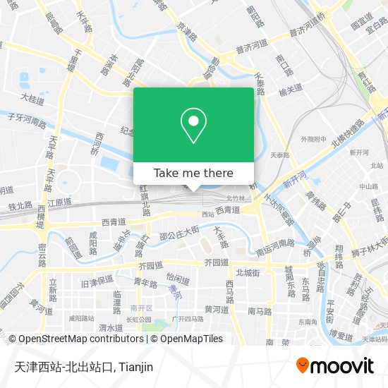天津西站-北出站口 map