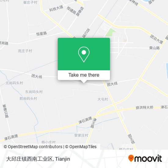 大邱庄镇西南工业区 map
