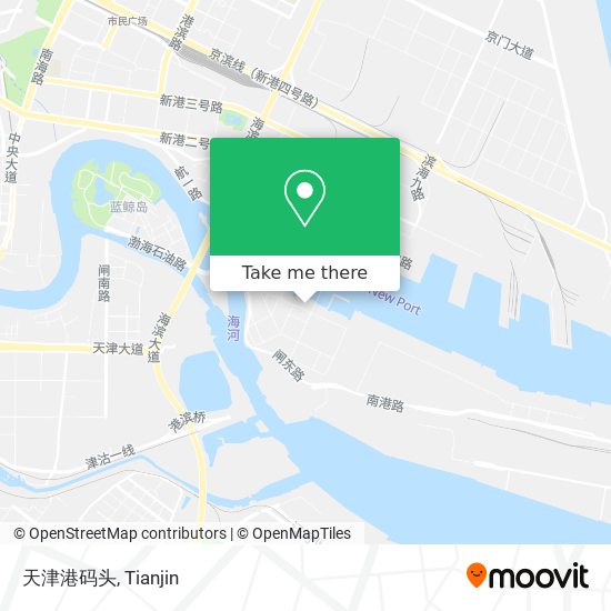 天津港码头 map