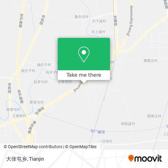 大张屯乡 map