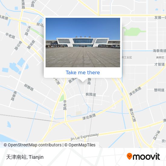 天津南站 map