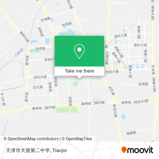 天津市大港第二中学 map