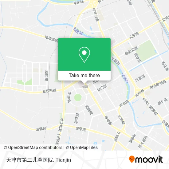 天津市第二儿童医院 map