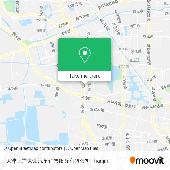 天津上海大众汽车销售服务有限公司 map