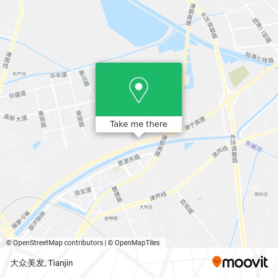 大众美发 map