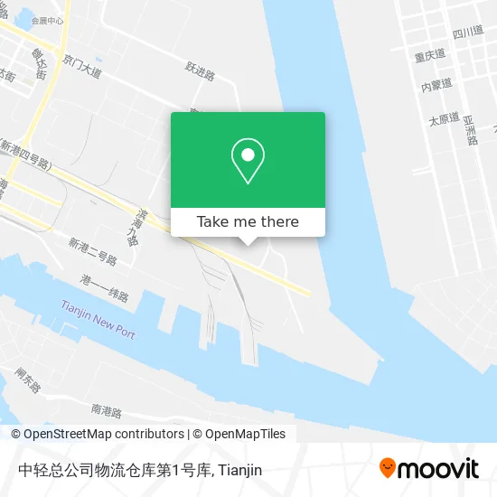 中轻总公司物流仓库第1号库 map