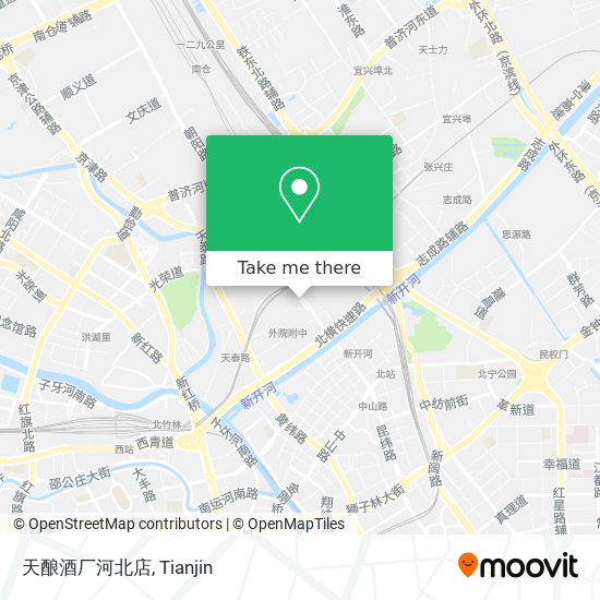 天酿酒厂河北店 map
