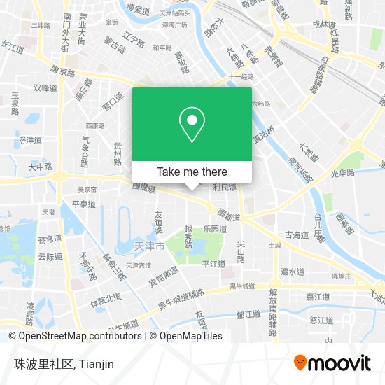 珠波里社区 map
