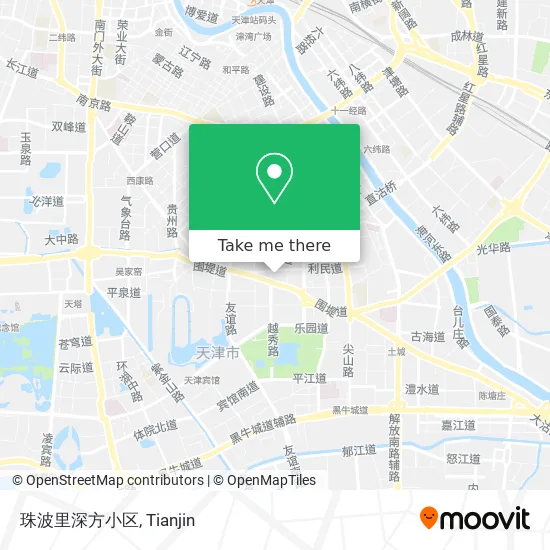 珠波里深方小区 map