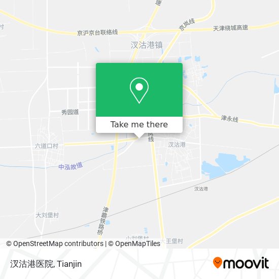 汊沽港医院 map