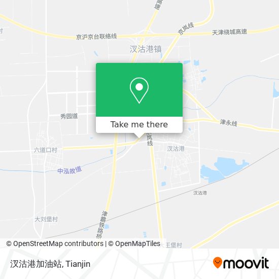 汊沽港加油站 map