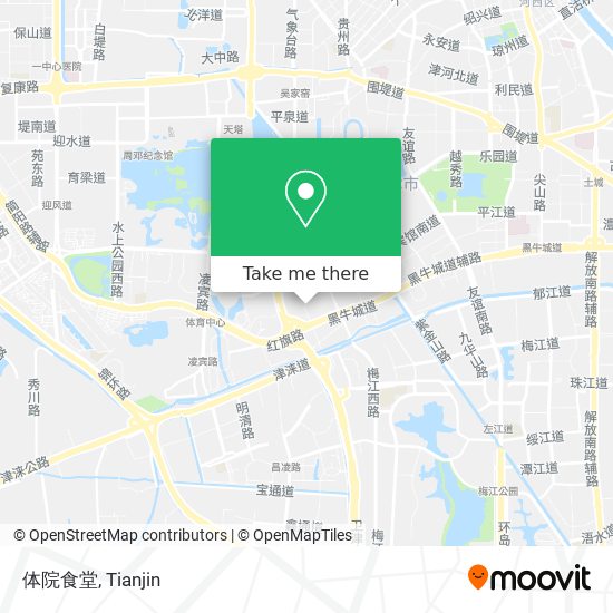 体院食堂 map