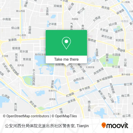公安河西分局体院北派出所社区警务室 map