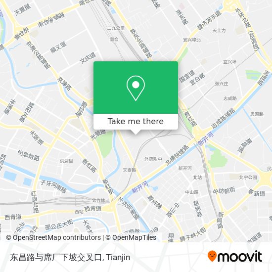 东昌路与席厂下坡交叉口 map