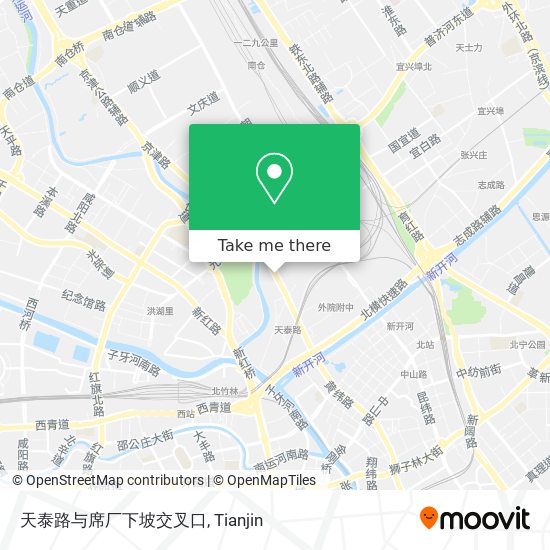 天泰路与席厂下坡交叉口 map