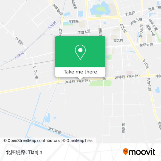北围堤路 map