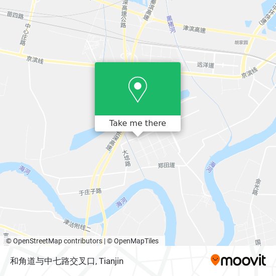 和角道与中七路交叉口 map