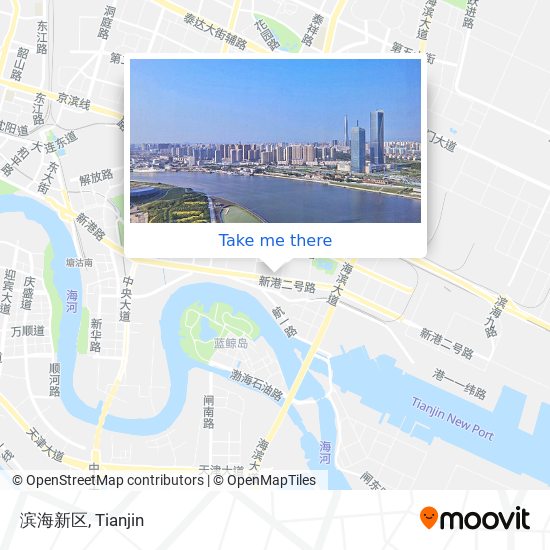 滨海新区 map