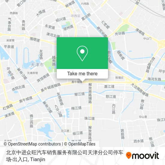 北京中进众旺汽车销售服务有限公司天津分公司停车场-出入口 map