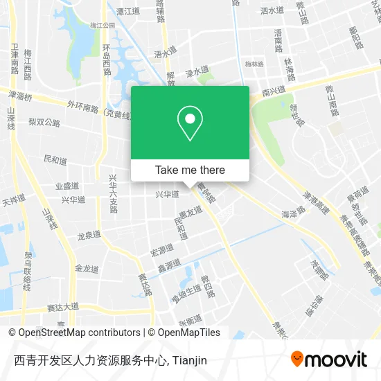 西青开发区人力资源服务中心 map