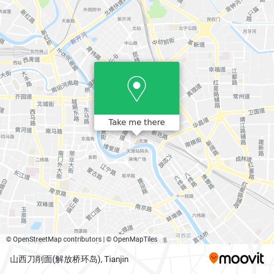 山西刀削面(解放桥环岛) map