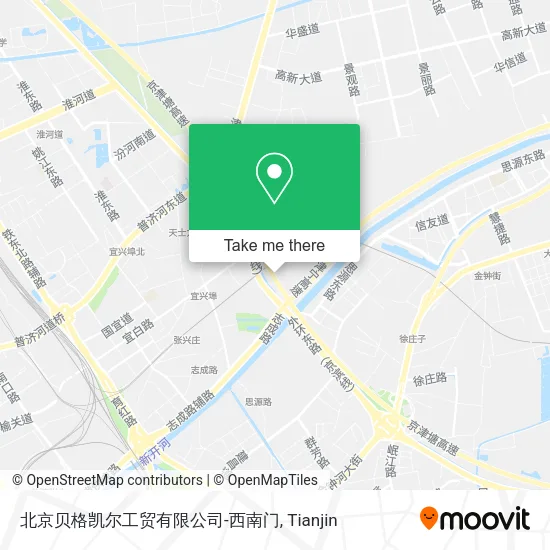 北京贝格凯尔工贸有限公司-西南门 map