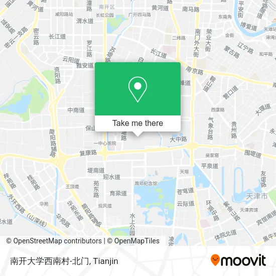 南开大学西南村-北门 map