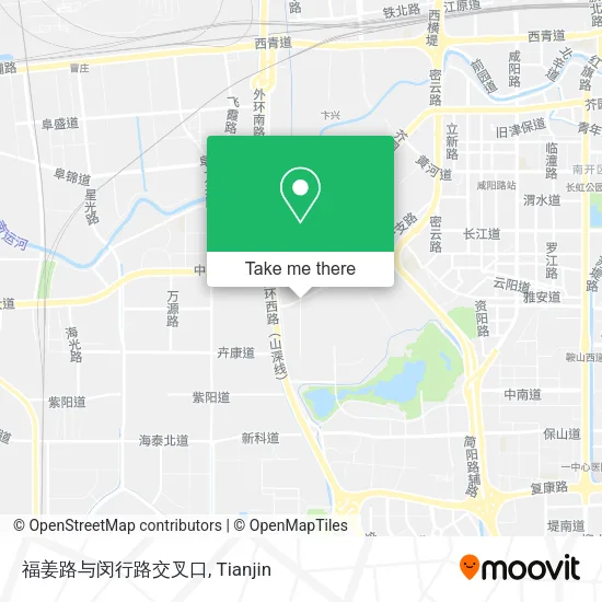 福姜路与闵行路交叉口 map