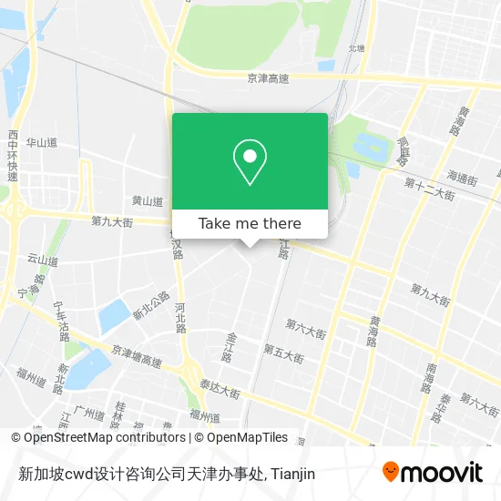 新加坡cwd设计咨询公司天津办事处 map