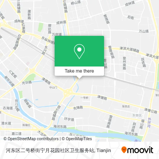 河东区二号桥街宁月花园社区卫生服务站 map