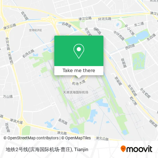 地铁2号线(滨海国际机场-曹庄) map