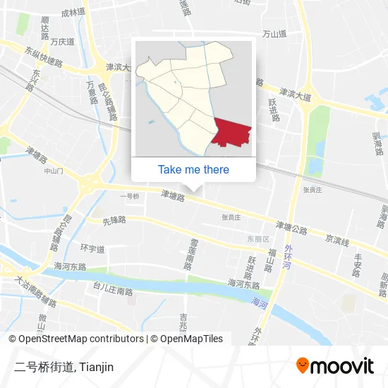 二号桥街道 map