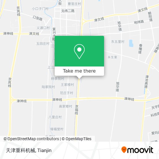 天津重科机械 map