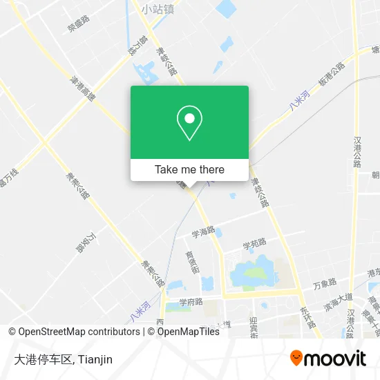 大港停车区 map